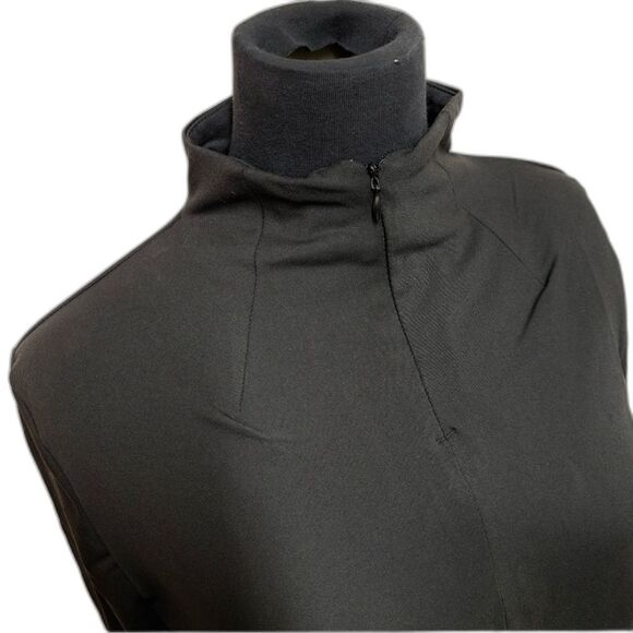 Shadow Sport Fitted Mock-Neck Quarter Zip Athletic Sport Jacket Black Size M NEW - Picture 5 of 8
